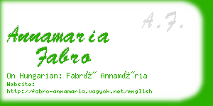 annamaria fabro business card